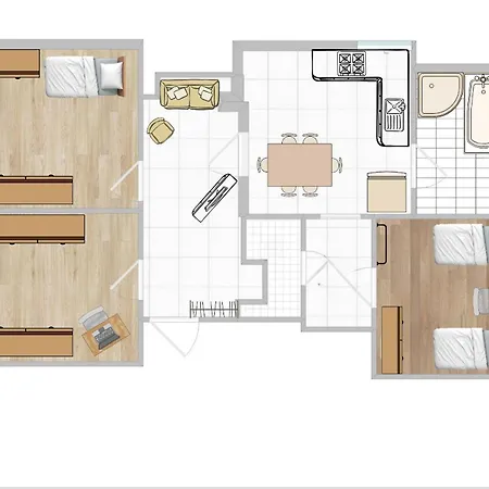 Апартаменты Ehrenberg Am Markt Fuer 6 Делич